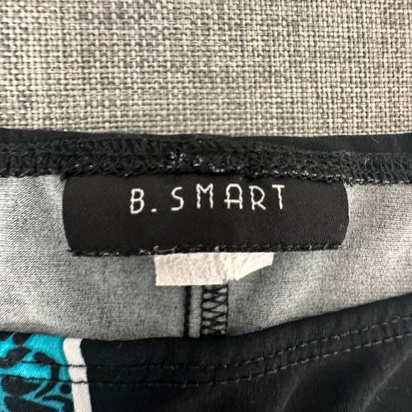 Womens B.Smart Dress Petite Small Cap Short Sleeve Black‎ Blue Green White - Picture 3 of 11